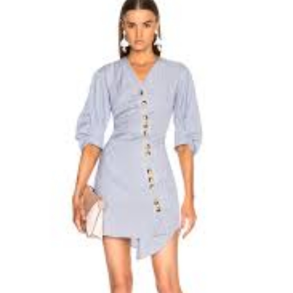 TIBI Asymmetrical shirt dress - size 8 NWT